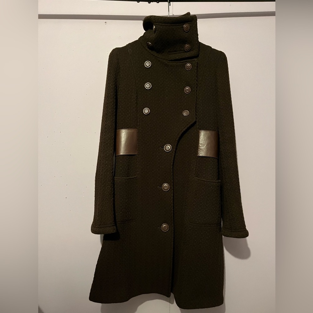VINTAGE MACKAGE TEXTURED WOOL COAT - Picture 4 of 14